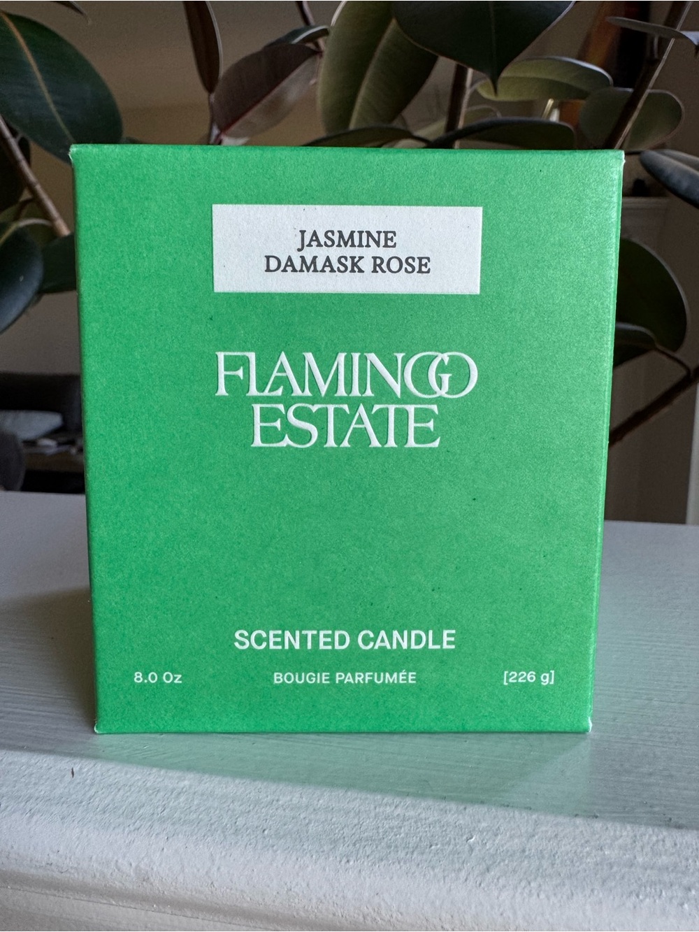 Flamingo Estate Candle Jasmine Damask Rose 8 oz NEW IN BOX